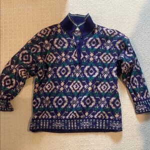 United Colors Of Benetton Purple and Tan Knit